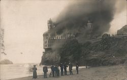 Cliff House Burning Postcard