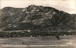 Cheyenne Mt. Showing Zig Zag Course of Colorado Springs, CO Postcard Postcard Postcard