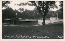 Community Swimming Pool Mount Pleasant, IA Postcard Postcard Postcard