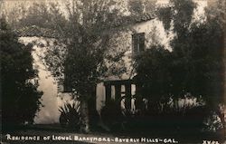 Residence of Lionel Barrymore Beverly Hills, CA Postcard Postcard Postcard