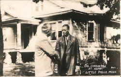 Colonel Lindbergh ar Home Postcard