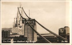 SAn Francisco Oakland Bay Bridge California Postcard Postcard Postcard