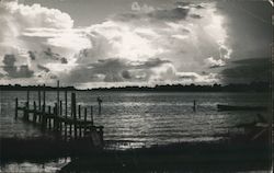 Piers and View of The Ocean Cedar Key, FL Postcard Postcard Postcard