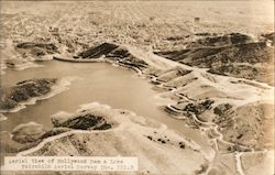 Aerial View of Hollywood Dam and Lake Fairchild Aerial Survey Inc. California Postcard Postcard Postcard