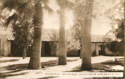 Residence of Harold Lloyd Postcard