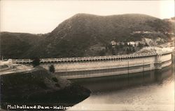 Mulholland Dam - Hollywood, California Postcard