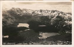 Mammoth Lakes From Mt. Mammoth Postcard