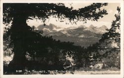 The Minarets, Mts. Ritter and Banner from Minarets Summit Postcard