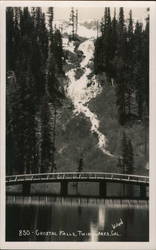 Crystal Falls Twin Lakes Mammoth Lakes, CA Willard Postcard Postcard Postcard