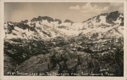 Shadow Lake and The Minarets from San Jaoquin Peak Postcard