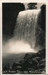 Rainbow Falls, Near Mammoth Lakes, CA Postcard