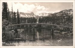 Twin Lakes, Tamaraor Lodge, Mammoth Lakes Postcard