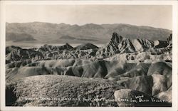 Gower Bulch from Zabriskie Point near Furnace Creek Inn, Death Valley Postcard