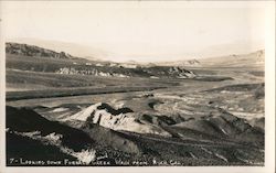 Looking Down Furnace Creek Wash Postcard