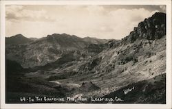 In The Grapevine Mountains Near Leadfield Postcard