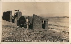 Ruins of IOld Harmony Borax Plant Death Valley, CA Willard Postcard Postcard Postcard