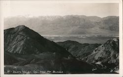 Death Valley, California from Mt. Blanco Postcard