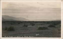 A Mirage of Water in Death Valley Postcard