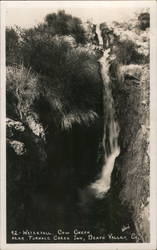 Waterfall, Cow Creek, Near Furnace Creek Inn, Death Valley Postcard