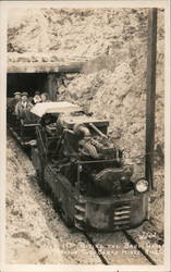 Riding the Baby Guage through the Borax Mines Postcard