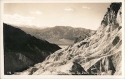 Looking out of Golden Canyon, near Furnace Inn, Death Valley, California Postcard