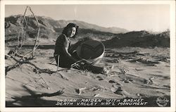 Indian Maiden With Basket Postcard