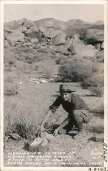 Abandoned Metates or Indian Grinding Stones, a find in Butte Valley Death Valley, CA Postcard Postcard Postcard