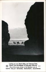 Looking out over Death Valley and Telescope Peak From the Entrance to Golden Canyon California Postcard Postcard Postcard