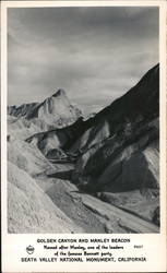 Golden Canyon and Manley Beacon Death Valley, CA Postcard Postcard Postcard