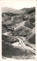 Corkscrew Canyon, Badlands Funeral Mts. Death Valley, CA Postcard Postcard Postcard