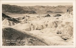 Death Valley and Gower Gulch from Zabriskie Point California Postcard Postcard Postcard