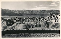 Zabriskie Point Death Valley, CA Postcard Postcard Postcard