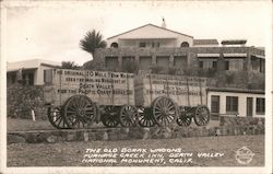 The Old Borax Wagons Furnace Creek Inn Postcard