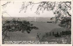 Easter Sunrise Services in the "Easter Bowl" Among the Sand Dunes Postcard