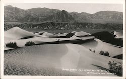 Sand Dunes and Death Valley Buttes California Postcard Postcard Postcard