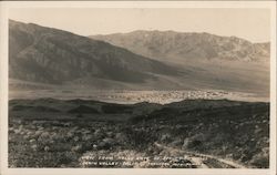 View from Hells Gate of Stove Pipe Wells, Death Valley California Postcard Postcard Postcard