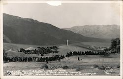 Easter Sunrise Services in the "Easter Bowl" Among the Sand Dunes Death Valley, CA Postcard Postcard Postcard