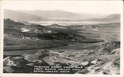 Furnace Creek Wash and The Valley from Death Valley Inn Hotel Postcard