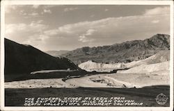 The Funeral Range as Seen from the Exit of the Twenty Mule Team Canyon, Death Valley National Monument California Postcard Postc Postcard