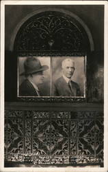 "The Partners" Death Valley Scotty and A. M. Johnson Illuminated Mantle Piece in Scotty's Castle California Postcard Postcard Postcard