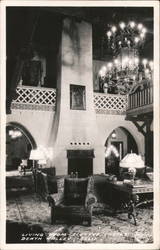 Living Room Scotty's Castle Death Valley, CA Postcard Postcard Postcard