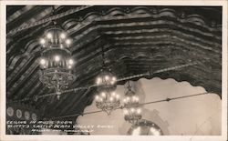 Ceiling in Music Room Scotty's Castle Death Valley, CA Postcard Postcard Postcard