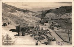 Looking up Creek [illegible] Canyon from Lookout Tower at Scotty's Castle Death Valley, CA Postcard Postcard Postcard