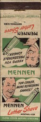 Mennen Lather Shave Advertising Matchbook Cover Matchbook Cover Matchbook Cover