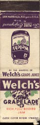 Welch's Grapelade - Rich, Full-Bodied Jam Matchbook Cover