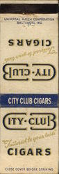 City Club Cigars Advertising Matchbook Cover Matchbook Cover Matchbook Cover