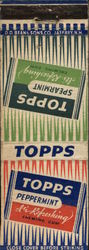 Topps Chewing Gum, It’s Refreshing Advertising Matchbook Cover Matchbook Cover Matchbook Cover