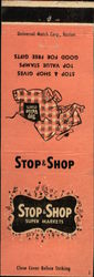 Stop & Shop Super Markets Matchbook Cover