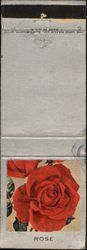 Rose (Coral Rose Depicted) Matchbook Cover Matchbook Cover Matchbook Cover