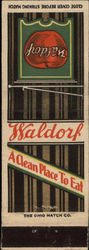 Waldorf Advertising Matchbook Cover Matchbook Cover Matchbook Cover